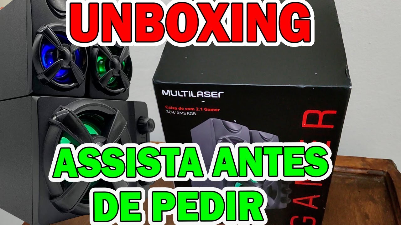 💎 Caixa da Multilaser é Boa? Caixa da Multilaser 2.1 Gamer 30W RMS RGB.