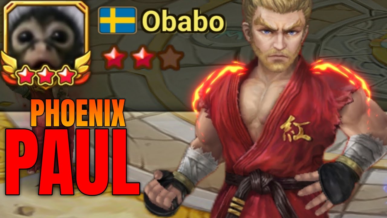 Obabo tries his Paul Phoenix (Fire) - Summoners War