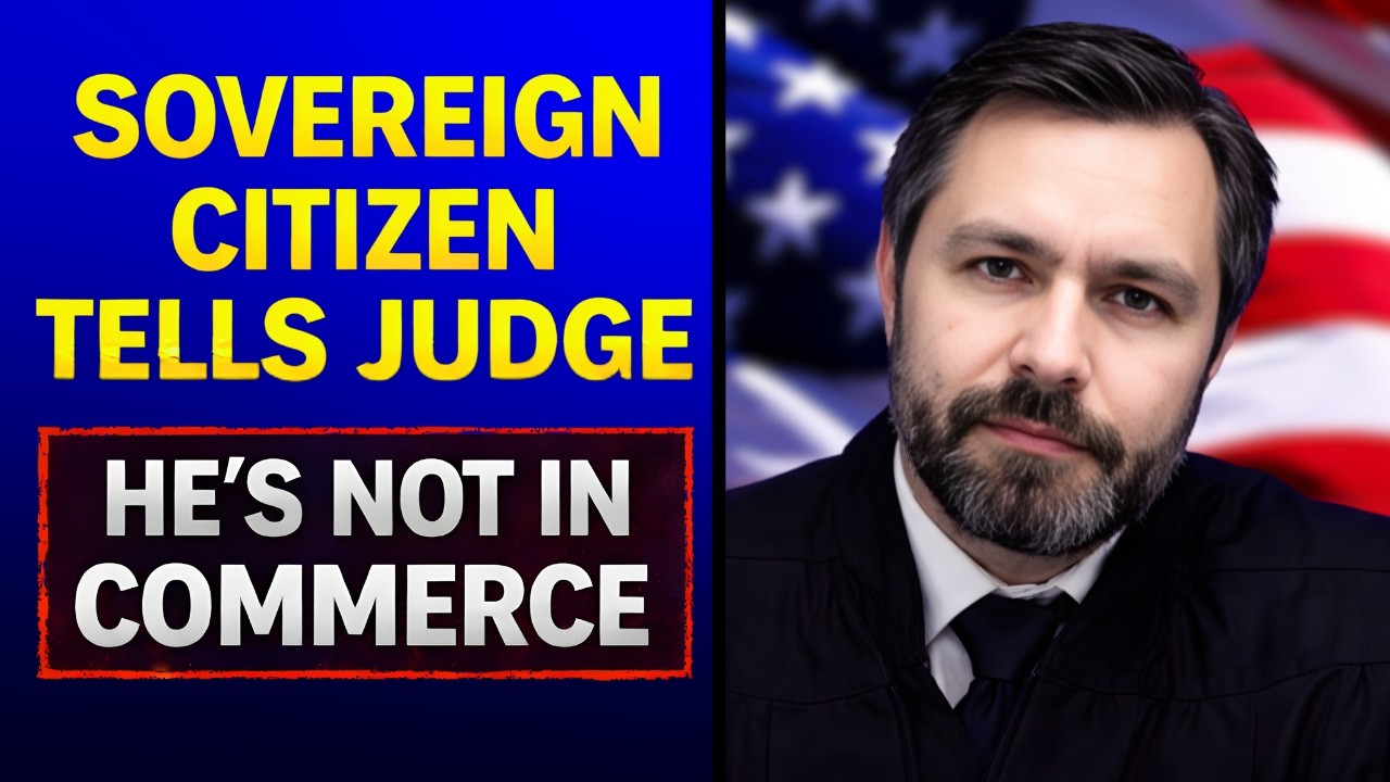 Sovereign Citizen Tells Judge He’s Not in Commerce! Judge Shuts it Down!