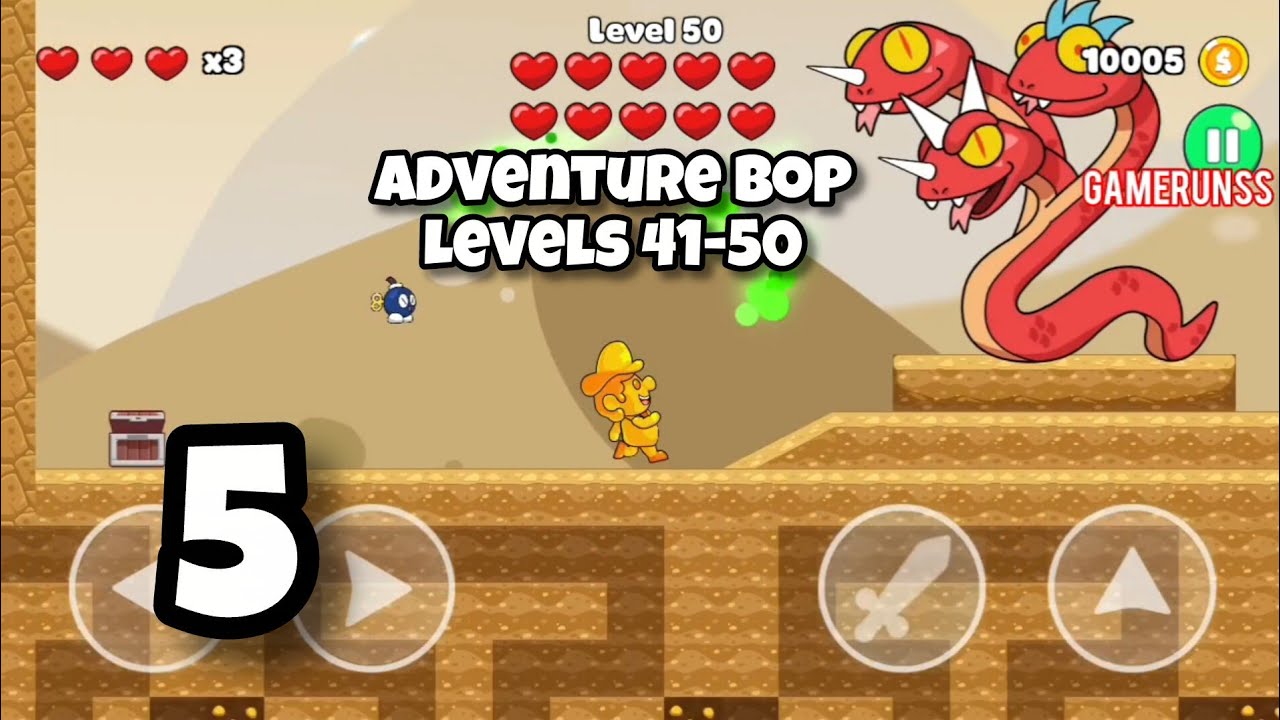 Super Run: Adventure Bop World — прохождение игры на Android, часть 5 — уровни 41–50
