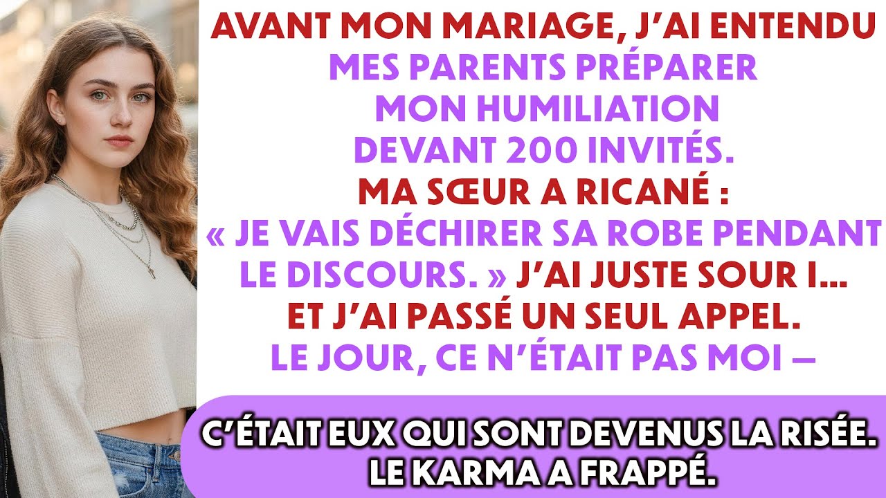 J’ai surpris ma famille préparant mon humiliation à mon mariage — je les ai rendus ridicules.