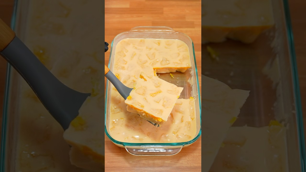 &iexcl;El Postre de Pi&ntilde;a con Solo 3 Ingredientes!🍍🍍