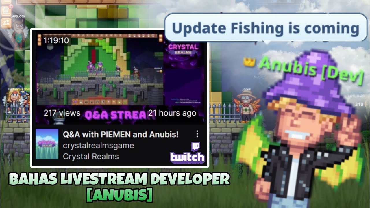 ANUBIS BONGKAR SEMUANYA! FARMING UPDATE, MARKET & ROADMAP CRYSTAL REALMS