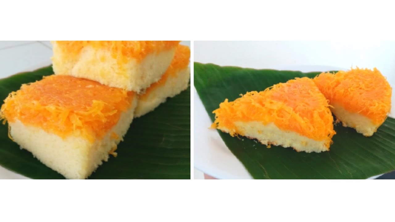 เค้กฝอยทอง,นุ่มละลายในปาก​ Foi Thong Cake, soft and melt-in-your-mouth.