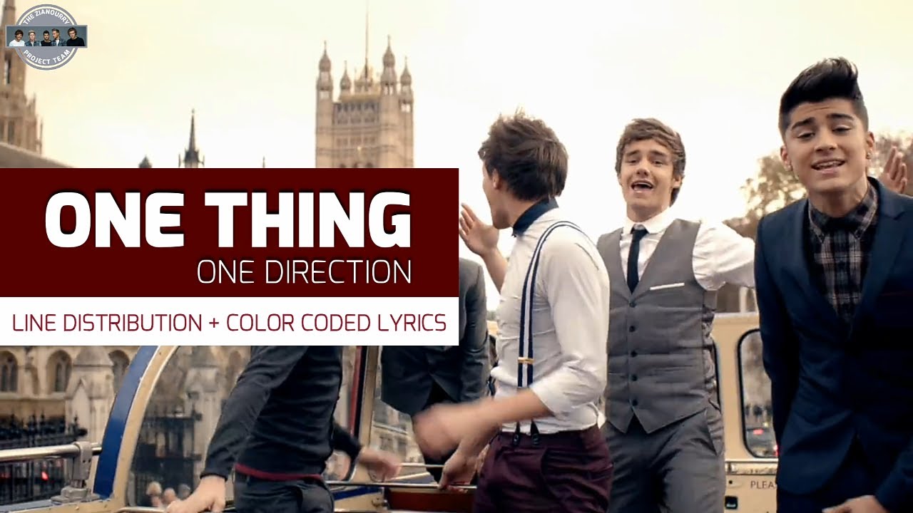 One Thing - ONE DIRECTION (Line Distribution + Color Coded Lyrics Eng/Indo)