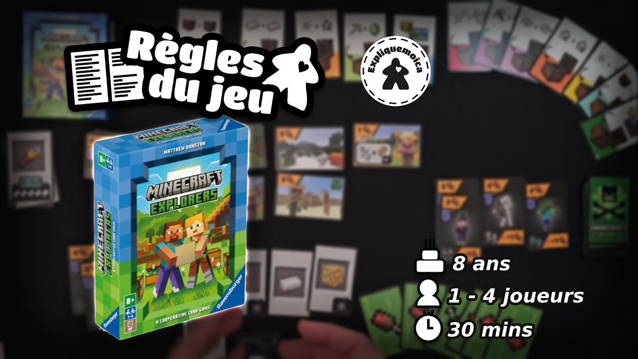 🧱 MINECRAFT EXPLORERS 🏹 règle du jeu par #expliquemoica #ravensburger