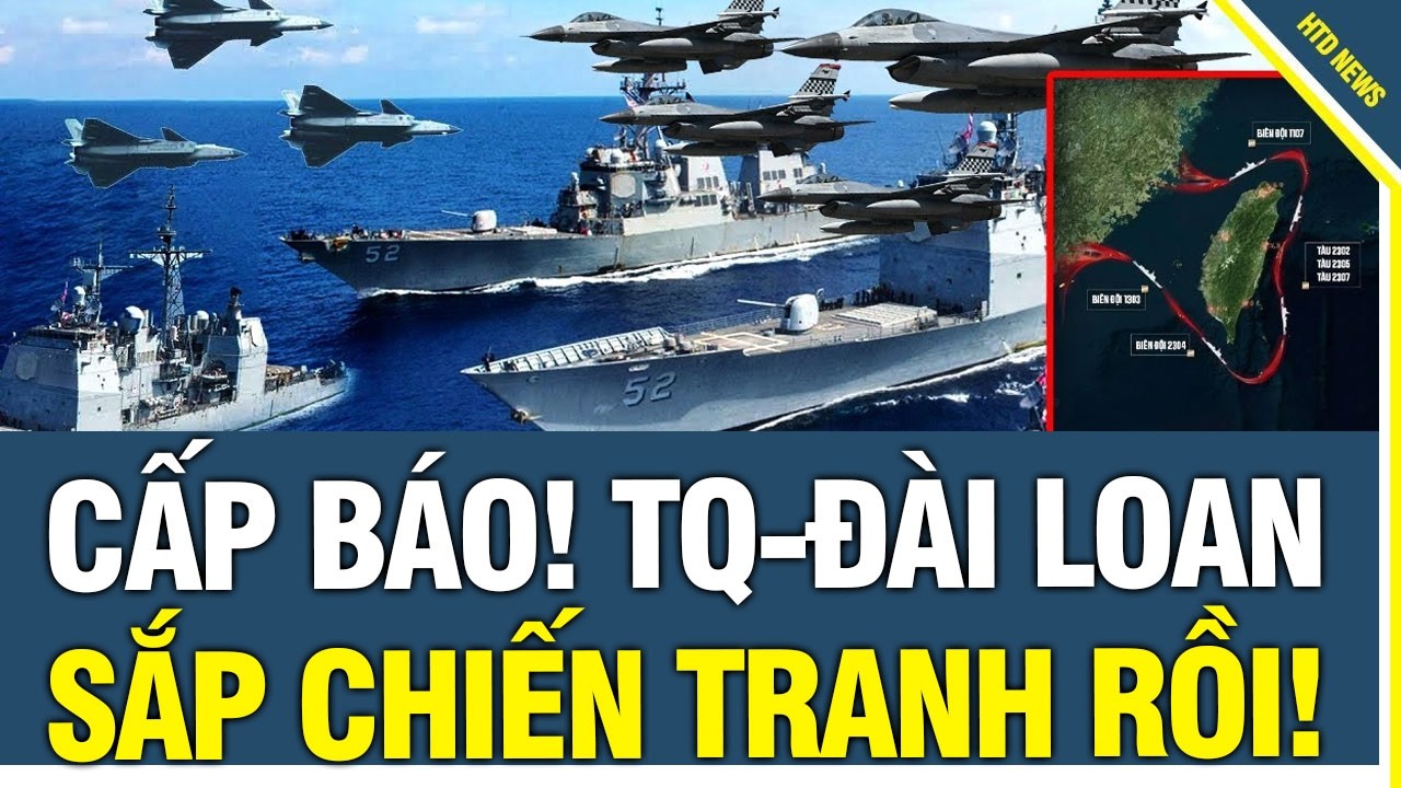 CẤP BÁO: Eo Biển Đài Loan Nóng Rực, Hàng chục máy bay Trung Quốc ồ ạt tiến sát Đài Loan