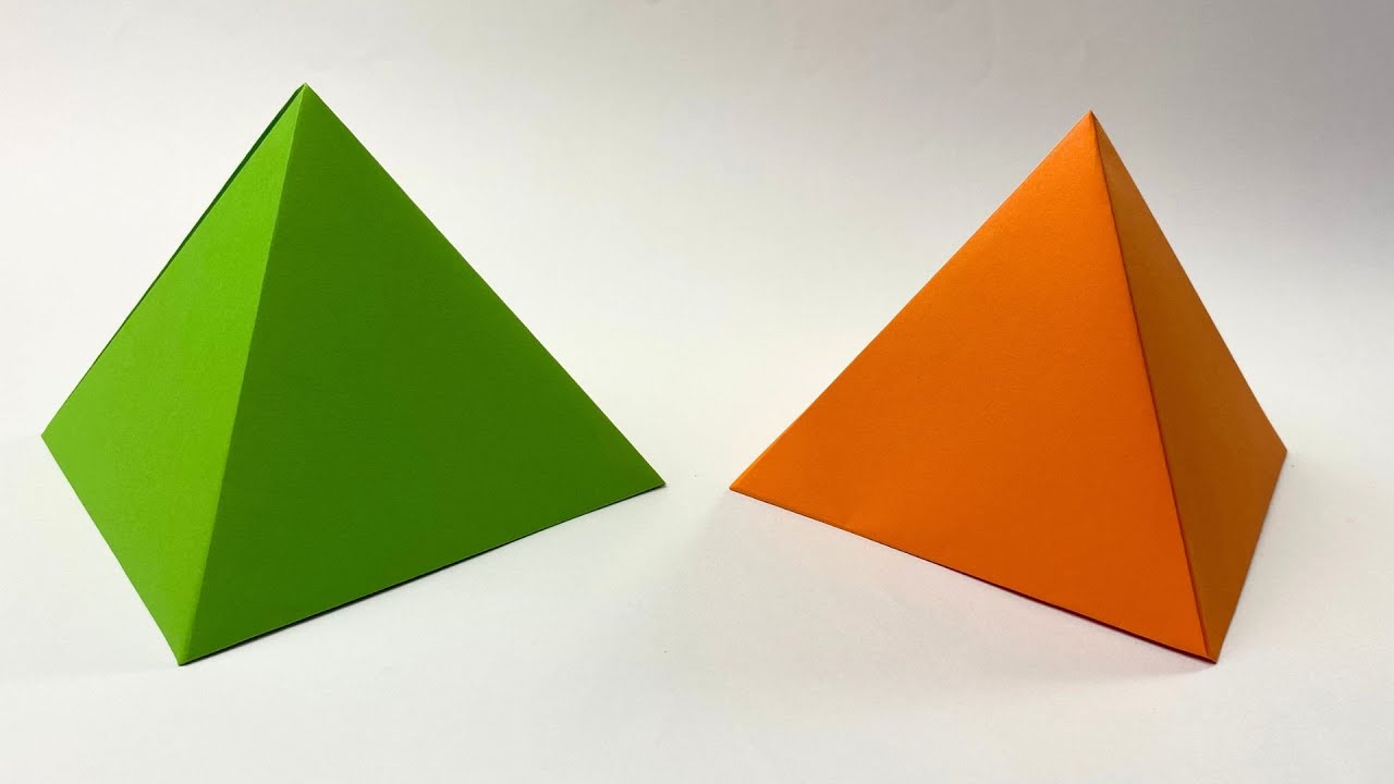 How to Make Paper Pyramid | No glue & Very Easy