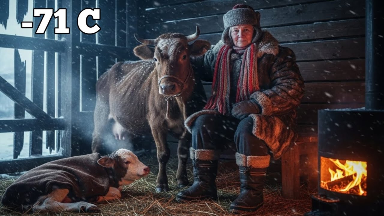While the world froze at −71°C, a woman risked her life to save a cow and her newborn