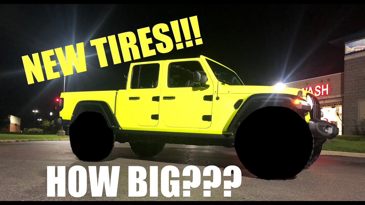 HOW BIG DID WE GO??? *Jeep Gladiator Gets New Tires