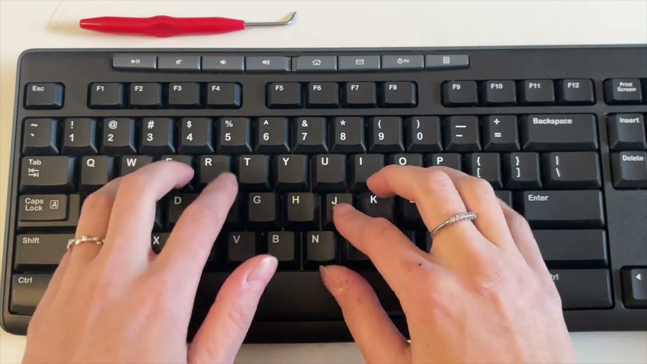 Unintentional ASMR Typing No Talking