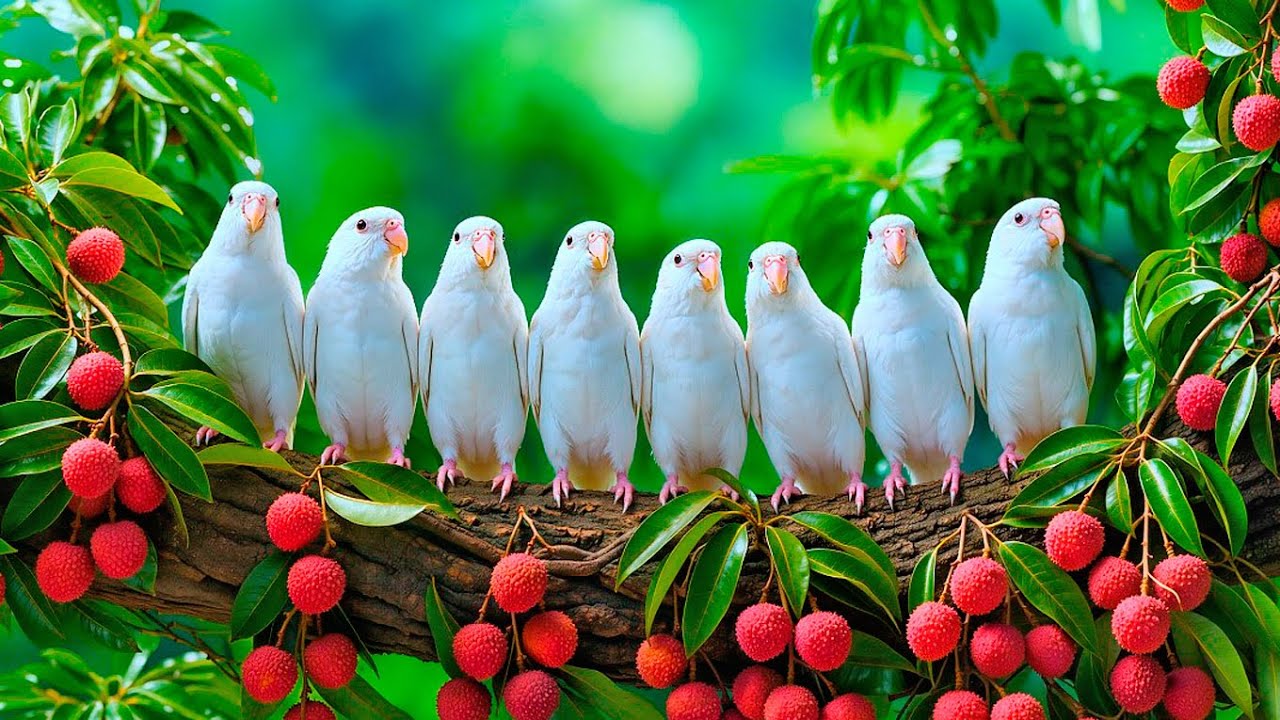 Lush Greenery with Gentle Birdsong: Nature's Calmness