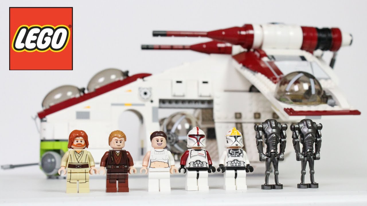 LEGO Star Wars Republic Gunship Review, Unboxing 75021