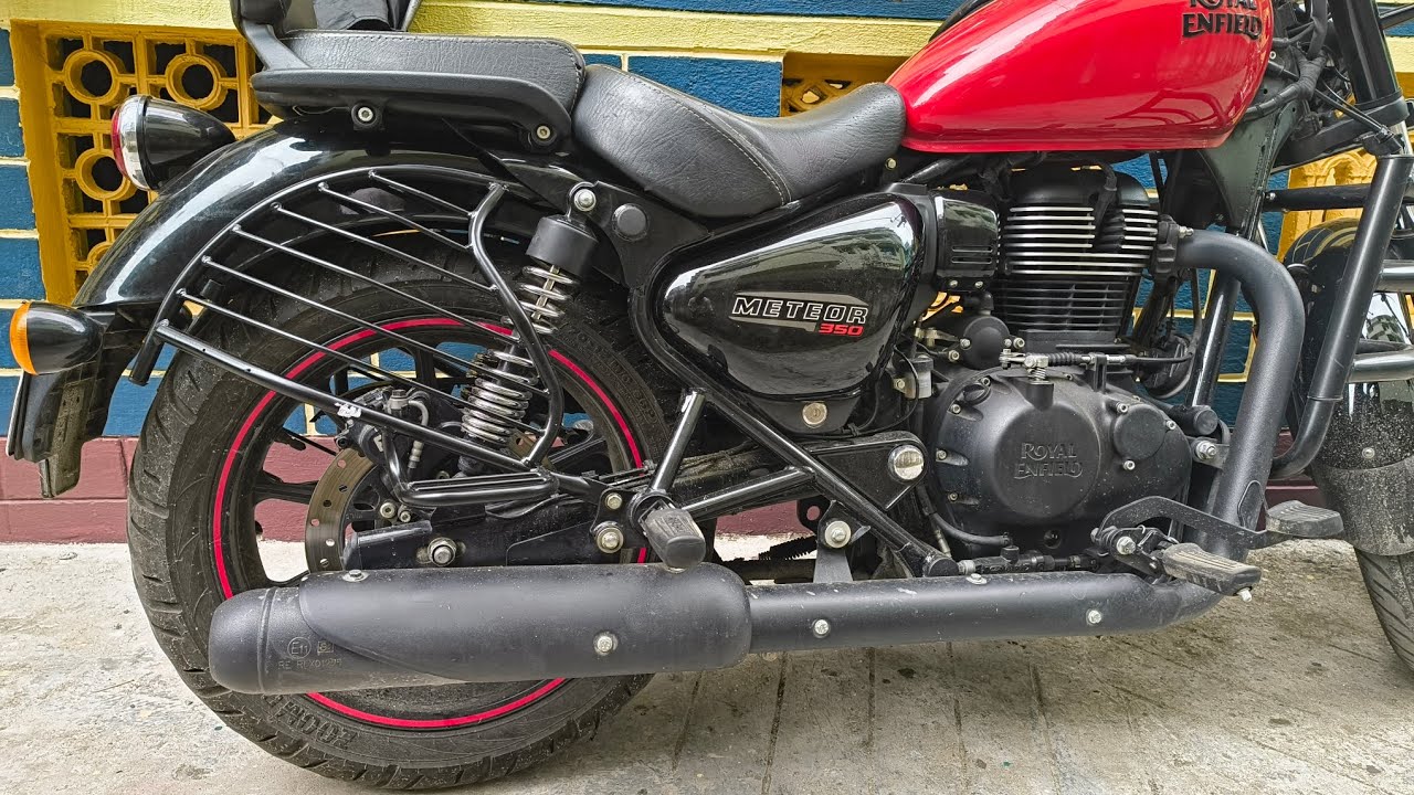 Meteor 350 Saddle Stay || Right side Sari guard ||  How to install saddle stay at home