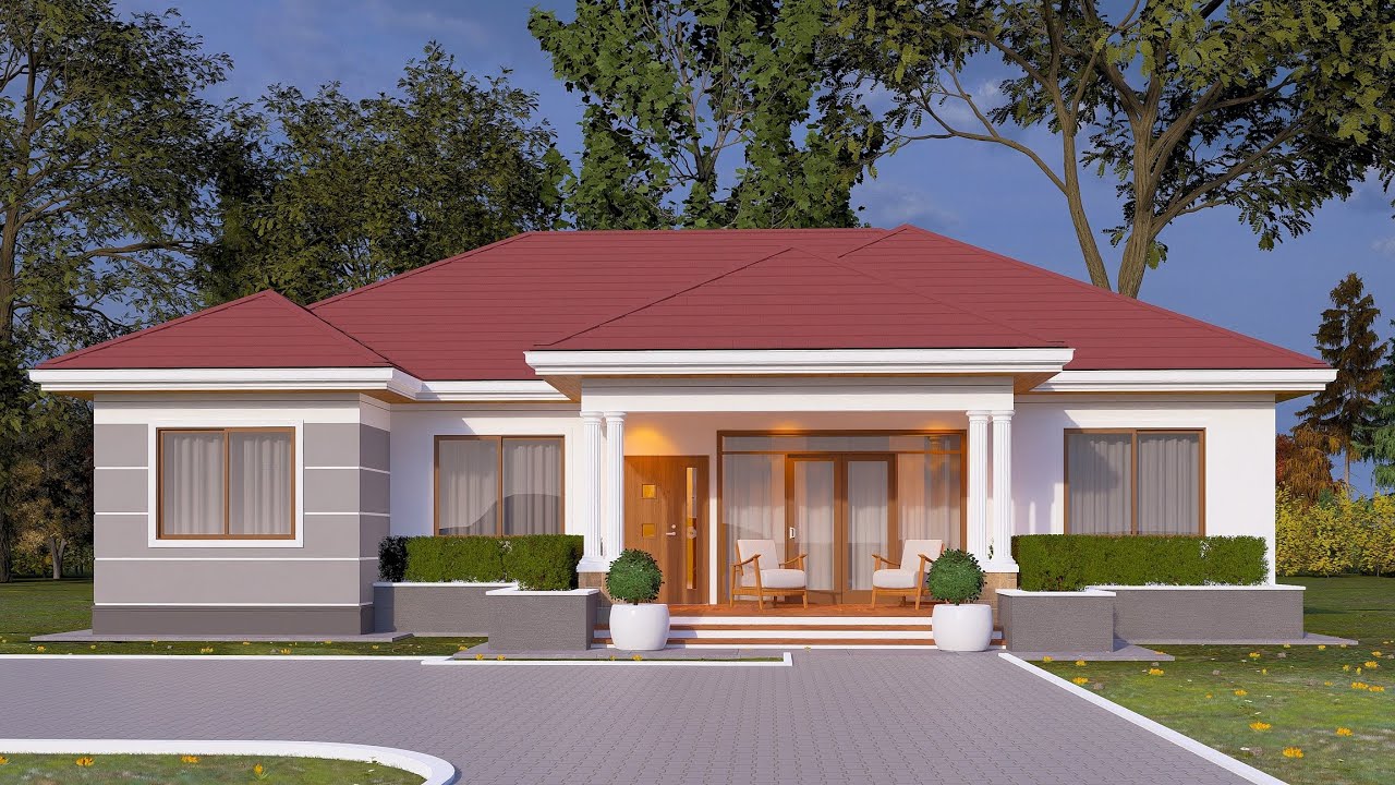 Amazing 4 Bedroom House Design |  House Plan [ With Floor Plan ] 15x17.5meters | Home Tour & Layout