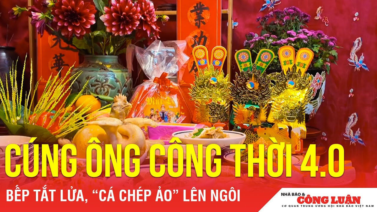 Bếp tắt lửa, “cá chép ảo” lên ngôi: Táo quân “cưỡi” gì về trời?
