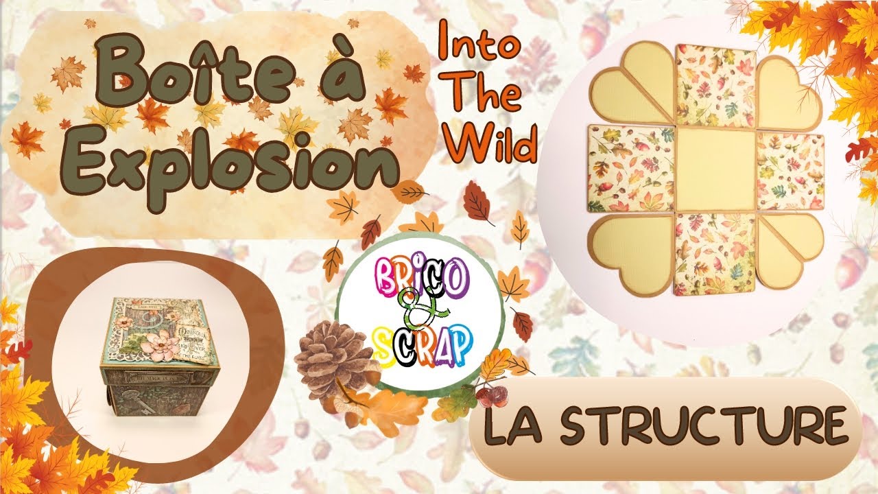 🍁🍄 TUTO BOÎTE À EXPLOSION AVEC LA PLANCHE WRMK #tutorial #scrapbooking #explosionbox @ciaobellapaper