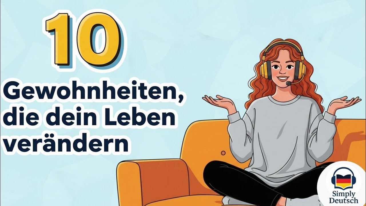 German Podcast / Deutsch lernen &ndash; 10 Gewohnheiten, die dein Leben ver&auml;ndern! 💛🇩🇪