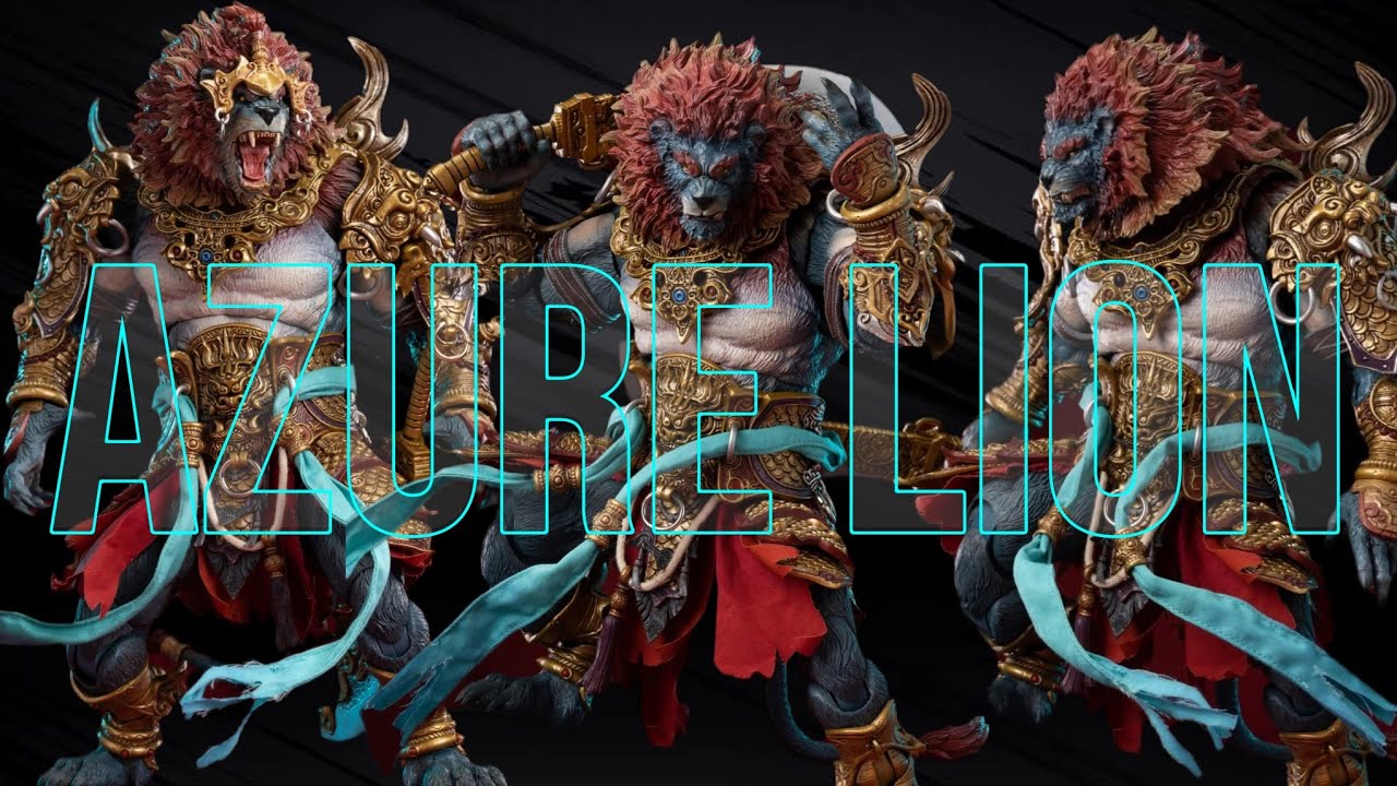 Azure Lion ou cyan Lion da Fury Toys Review completa 