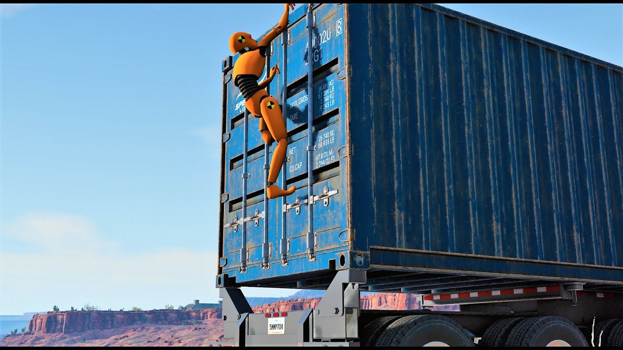 Dummy's Bad Day 😱 - Truck Accidents | BeamNG.drive
