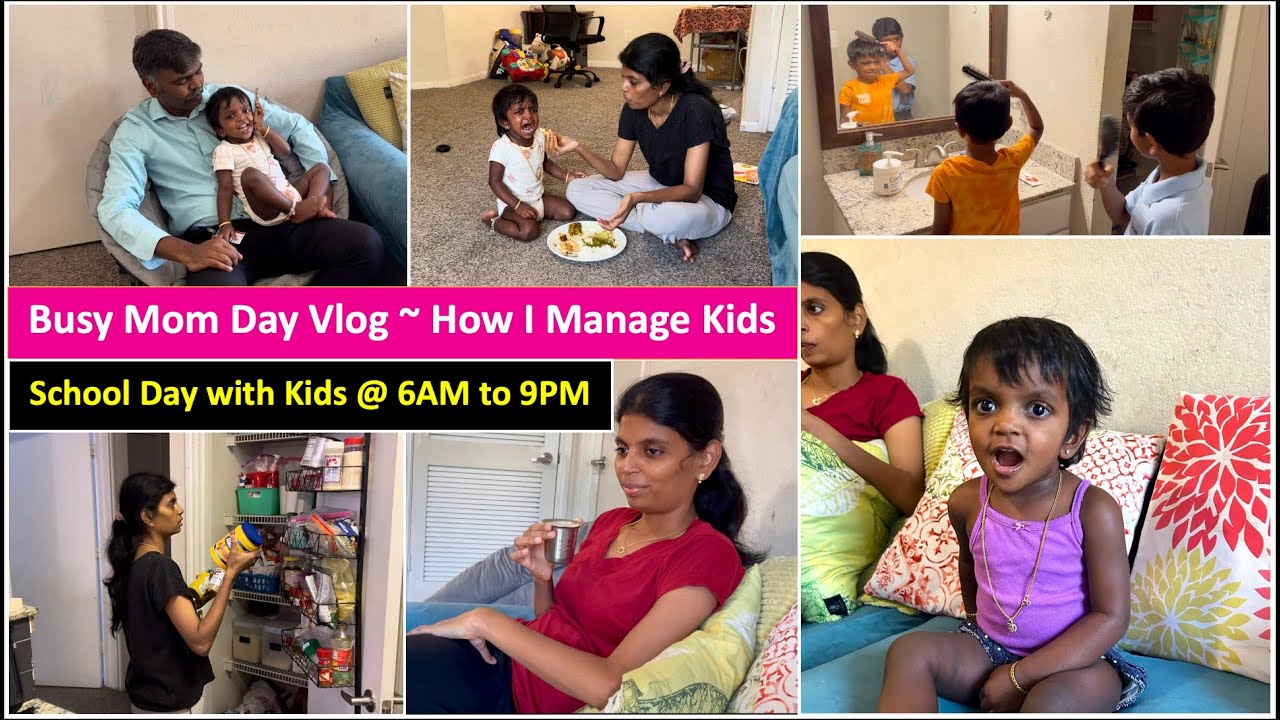 Mom of 3 🤷‍♀️ A day in my life ~ 6am to 9pm / Busy Day Routine / Motivation /  Kala's Kitchen