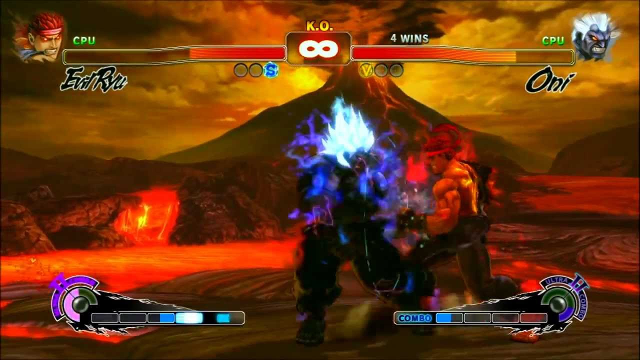 Super Street Fighter IV: Arcade Edition - Evil Ryu vs. Oni
