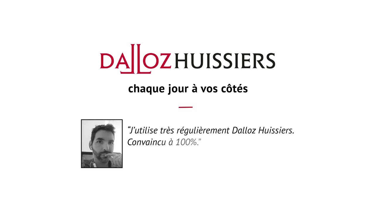 D&eacute;couvrez Dalloz Huissier