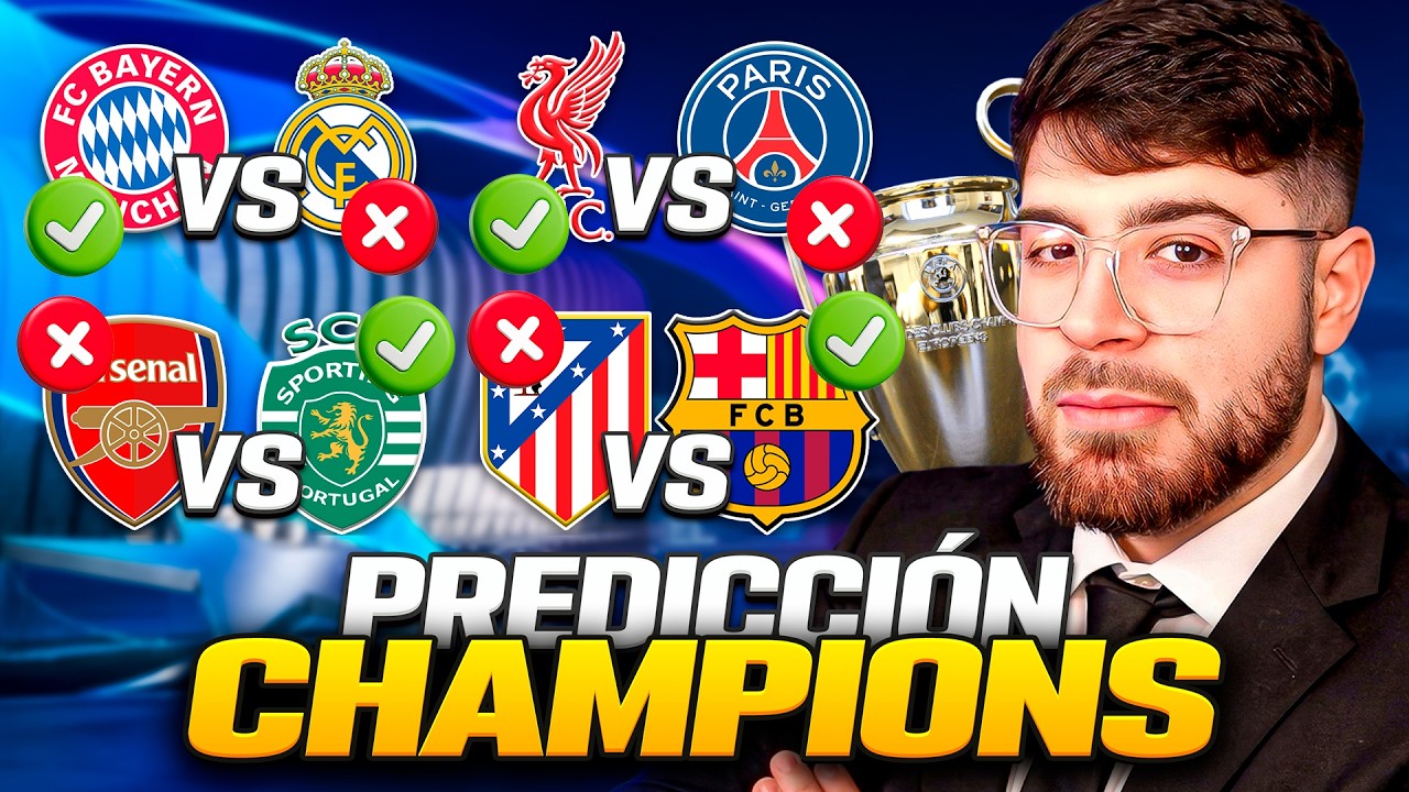 PREDICCIONES CUARTOS DE FINAL DE CHAMPIONS LEAGUE: &iquest;BARCELONA O ATLETI? &iquest;BAYERN O REAL MADRID?
