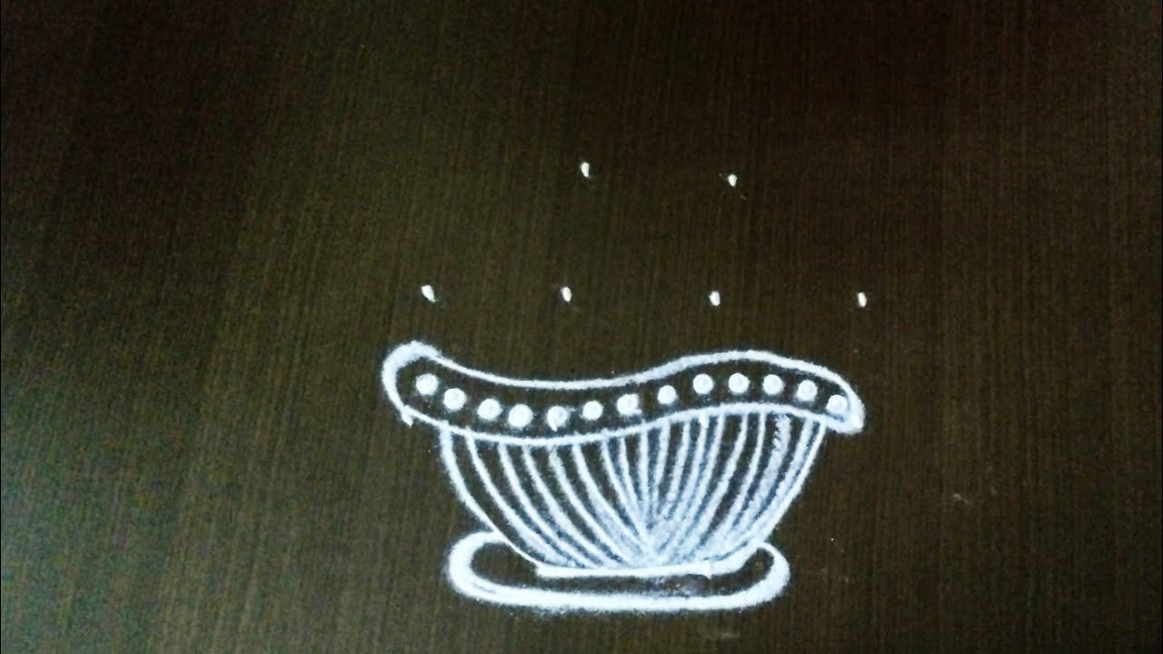 Cute bird 🕊️ rangoli design for New year/easy rangoli design @nschannelrangoli