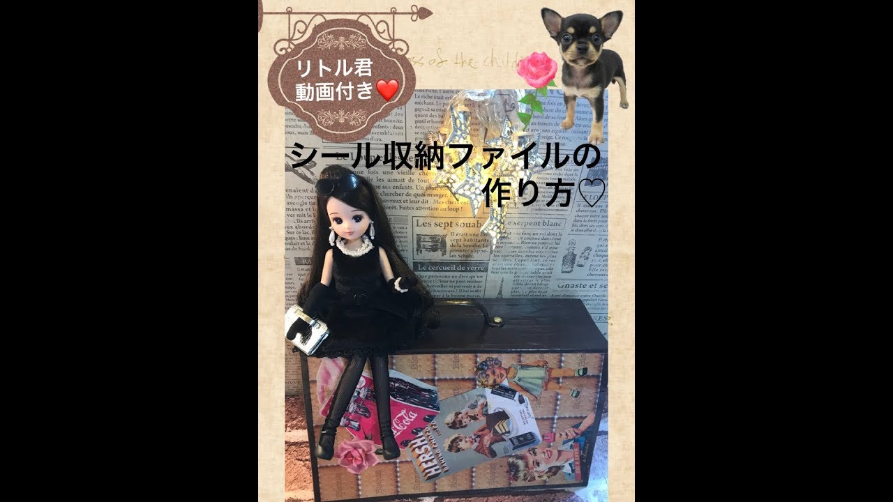 シール収納ファイルの作り方♡（リトル君動画付き❤️）