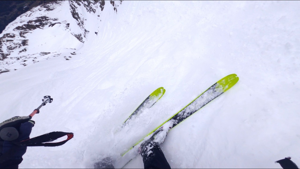 Freeride pazzesco in Tonale - Canale diavolo e dito full gas!