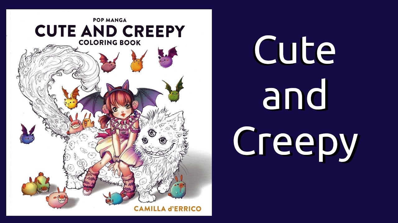 Cute and Creepy by Camilla d'Errico Coloring Book Flip Through
