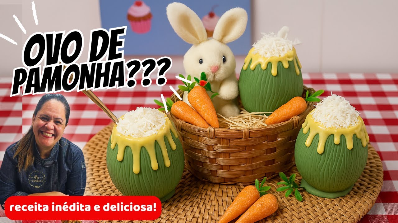 VOCÊ NUNCA VIU ISSO! Ovo de Páscoa de PAMONHA 😱🌽 | Receita Inédita e Surpreendente!