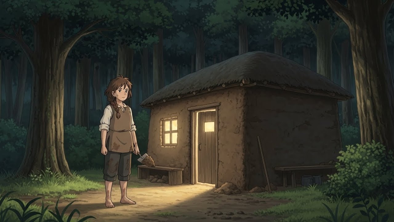Alone in the Forest, I Built a Quiet Home ❄️ | Ghibli-Style Survival & Slow Living”