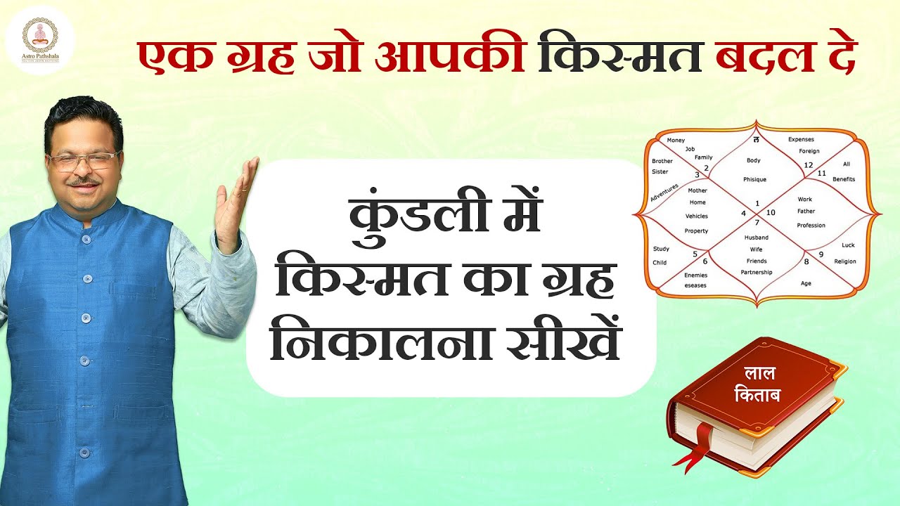 एक ग्रह जो आपकी किस्मत बदल दे | कुंडली में किस्मत का ग्रह निकालना सीखें