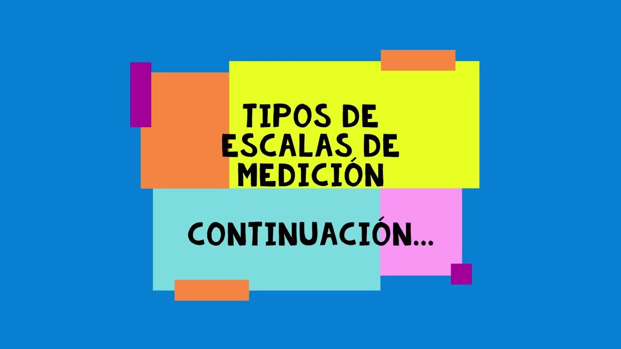 Escalas de medición: De intervalo y de razón.
