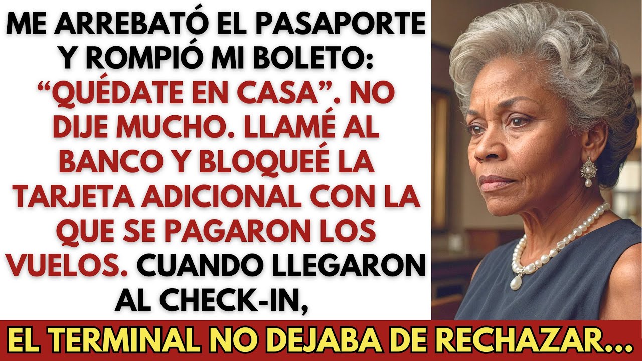 “No vas a ir a ninguna parte, mamá”—dijo ella. Asentí… y cancelé la tarjeta adicional.
