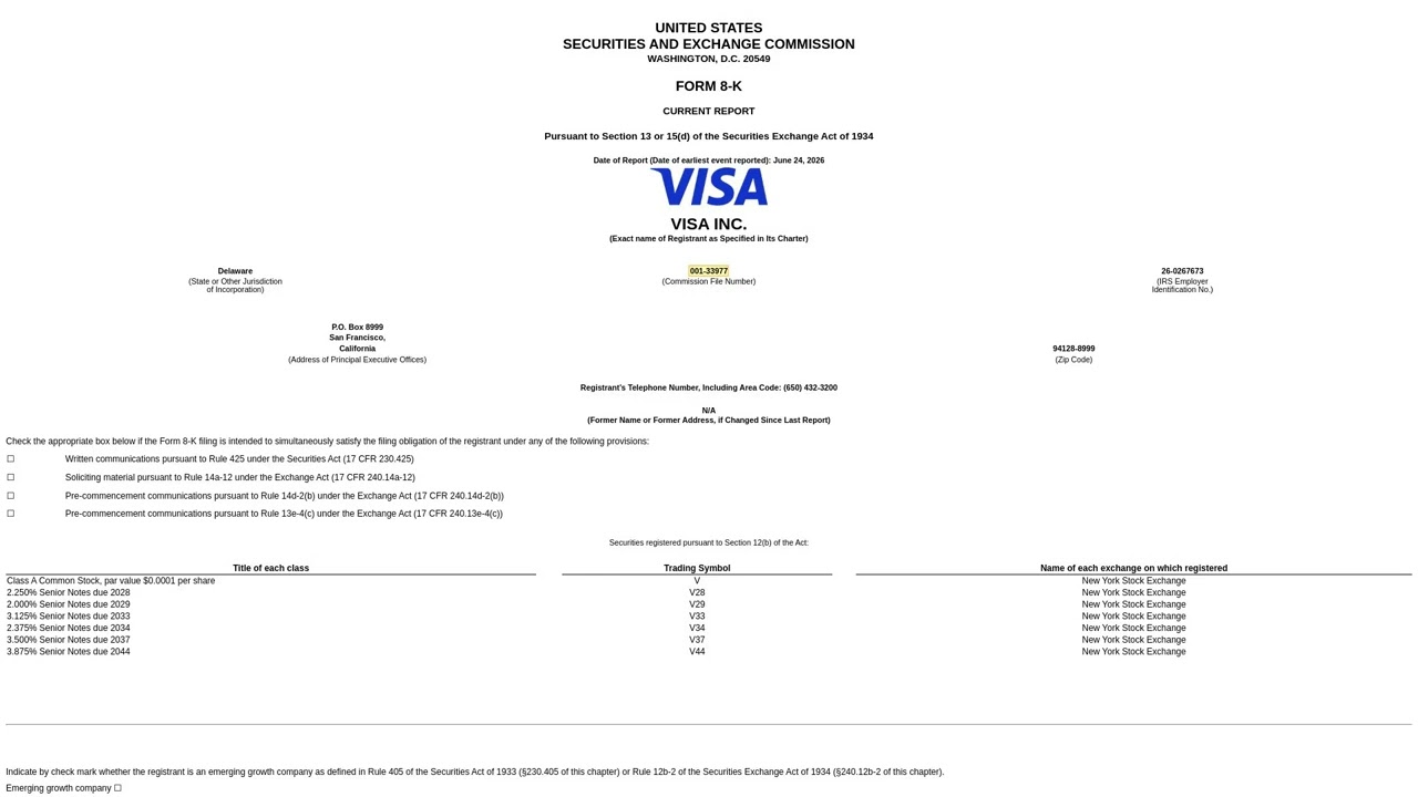 VISA Litigation Escrow: My Take on the Filing
