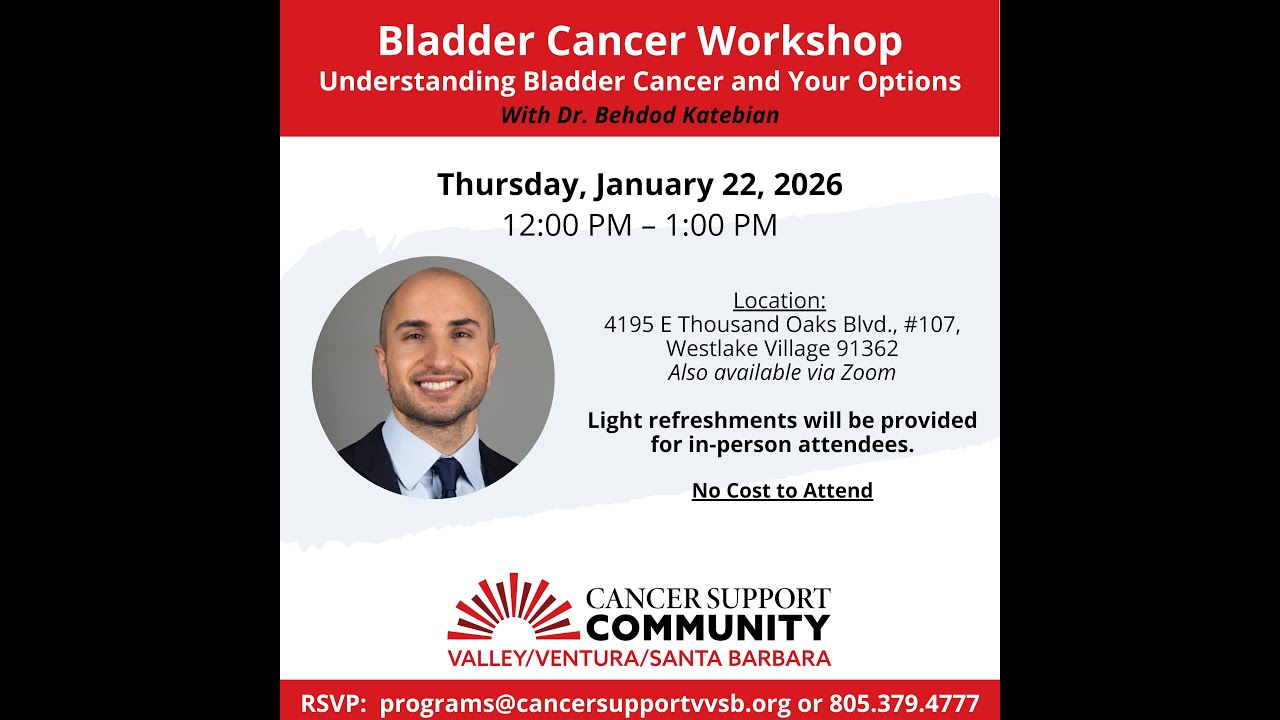 Frankly Speaking About Bladder Cancer: Understanding Bladder Cancer & Your Options with Dr. Katebian