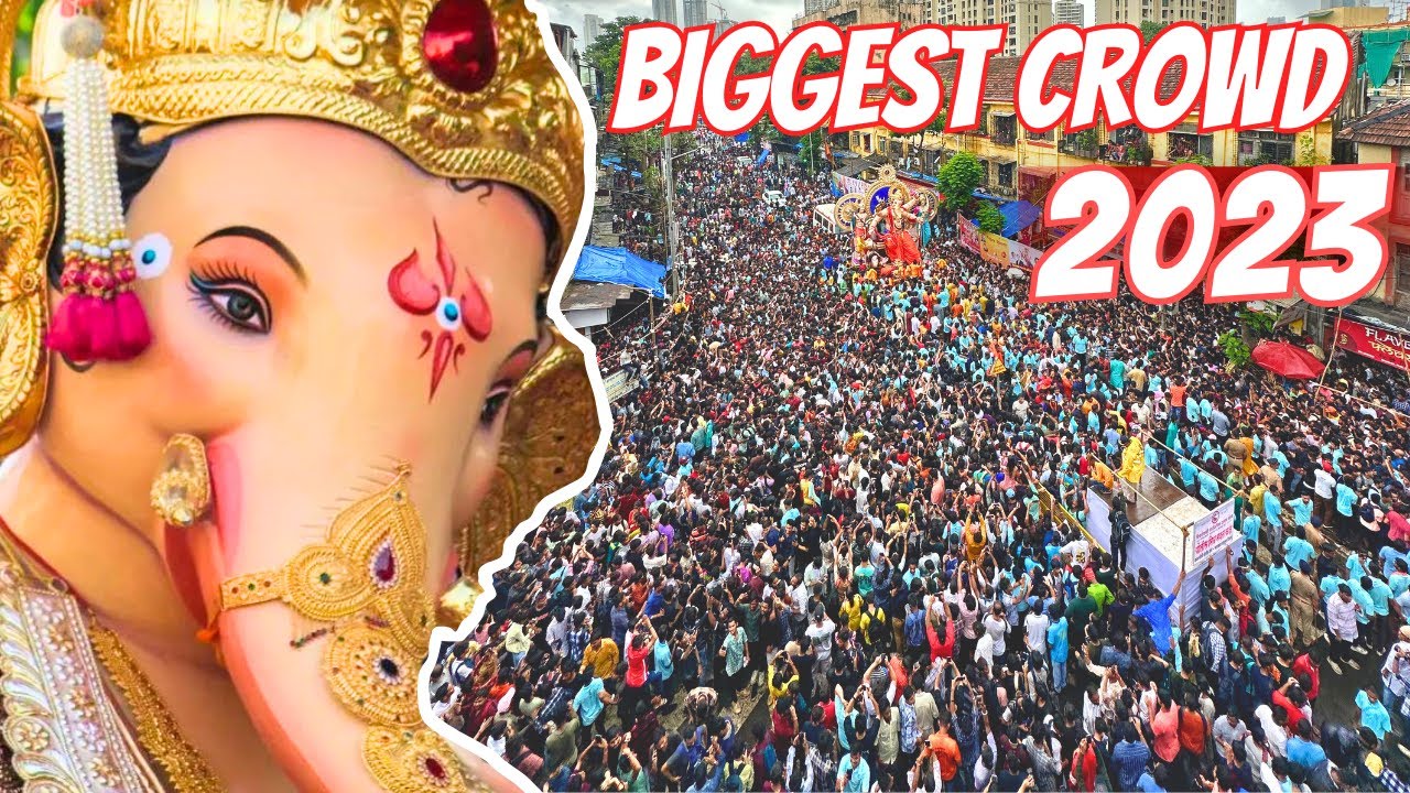 🤯Biggest Crowd at Chinchpokli Cha Chintamani Aagman 2023 | Chintamani Aagman Crowd