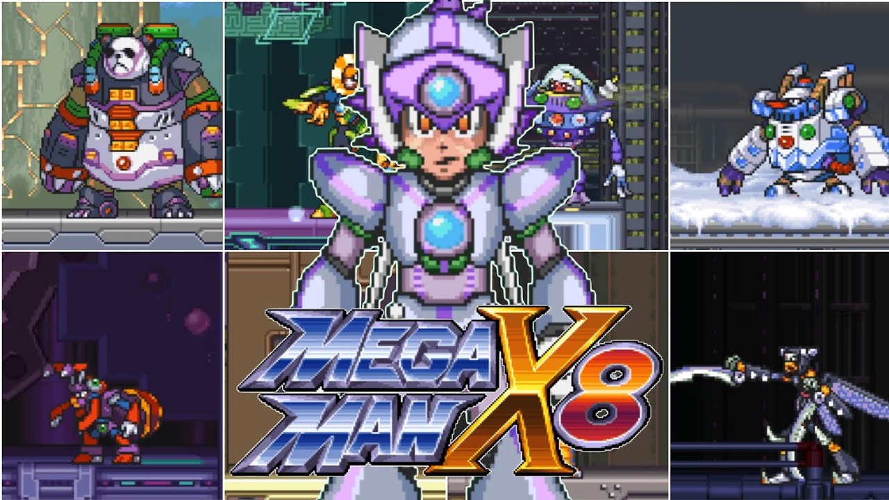 MEGA MAN X8: DEMAKE - AXL ONLY: ALL BOSSES - NO DAMAGED