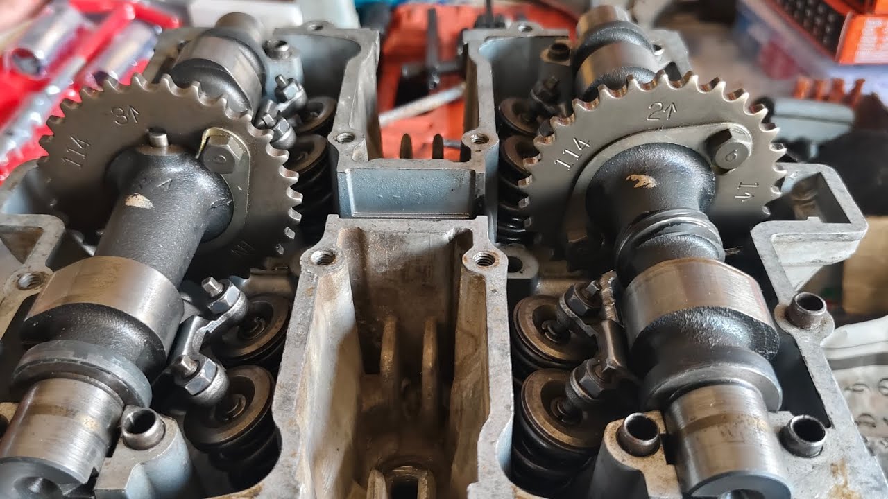 ตั้งมาร์คประกอบเพลาลูกเบี้ยว suzuki GS250 #ช่างเทพซ่อมมอไซค์ @inwmotobike 