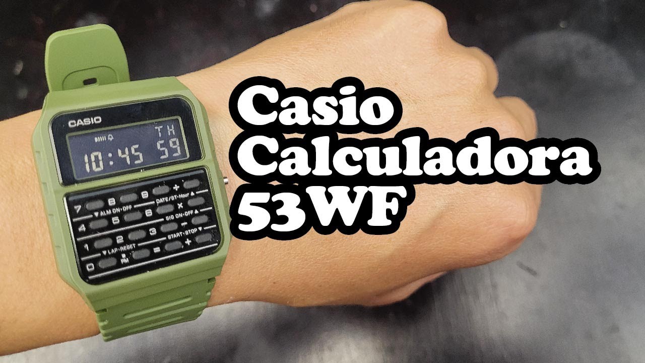 UNBOXING y REVIEW Casio CA-53WF CONFIGURACI&Oacute;N, reloj, cronometro, alarma, calculadora  ⌚ 🔢