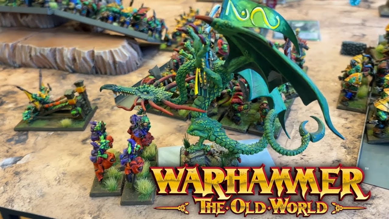 Отчет о сражении в Warhammer: Старый Свет. Лесные эльфы против орков и гоблинов.