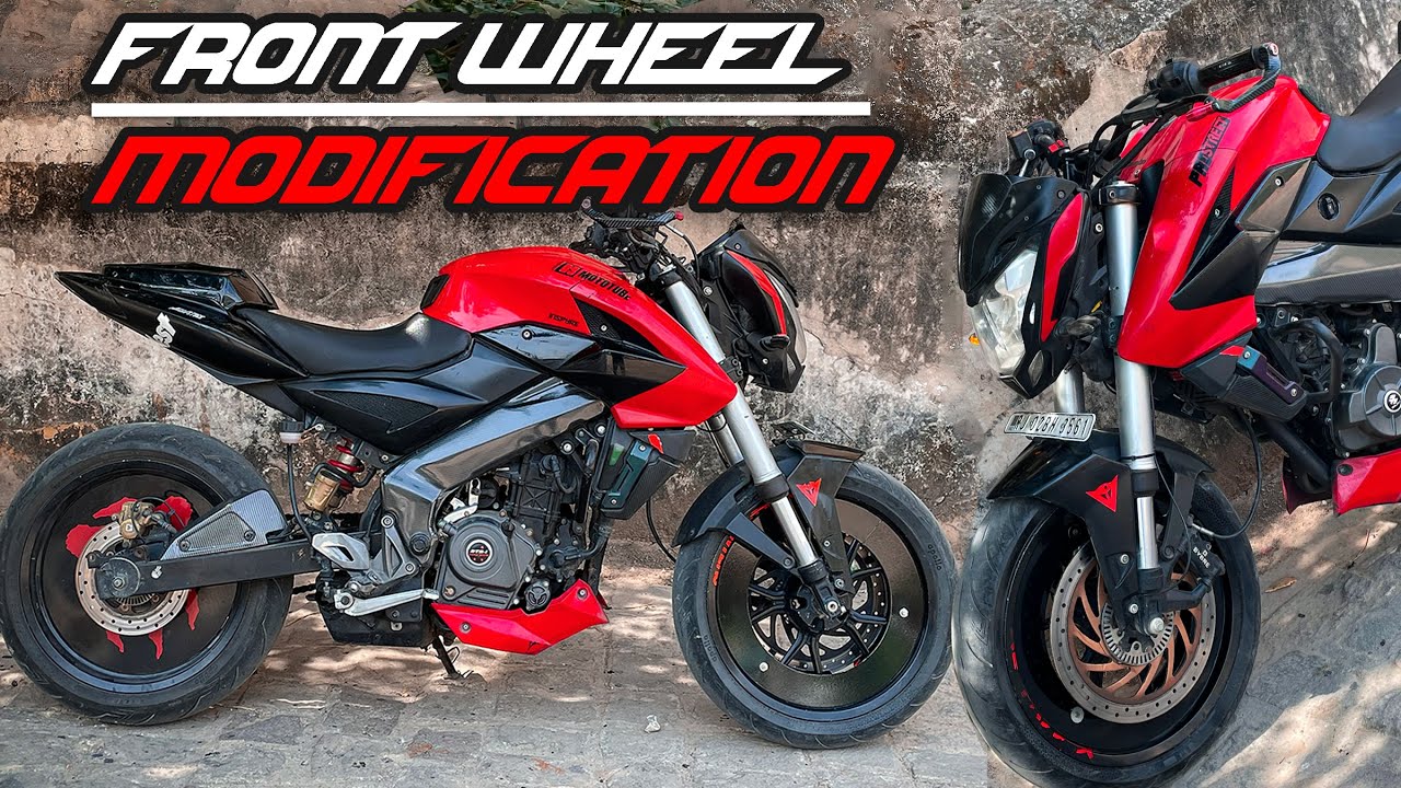 Front Aero Wheel Cover in Modified Pulsar Ns200 - MxOctane