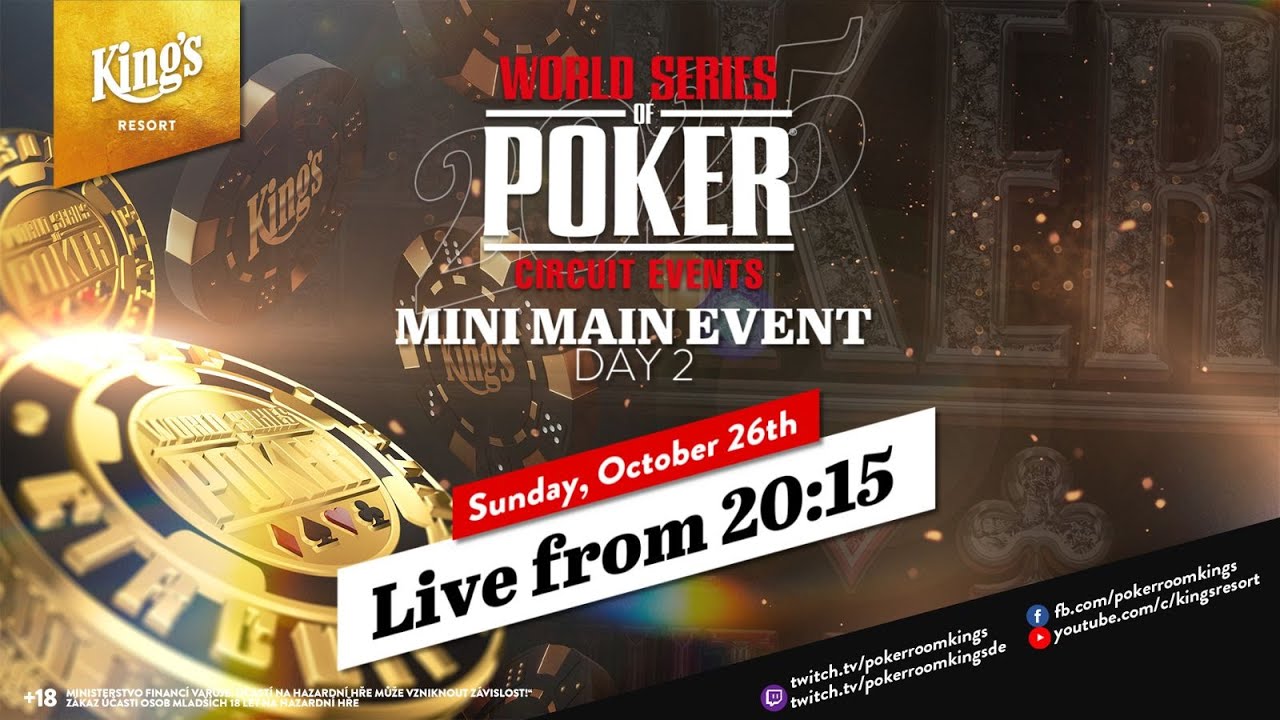 🏆💍 WSOP Circuit NLH &euro;300 Mini Main Event | DAY 2 live from King's Resort 👑