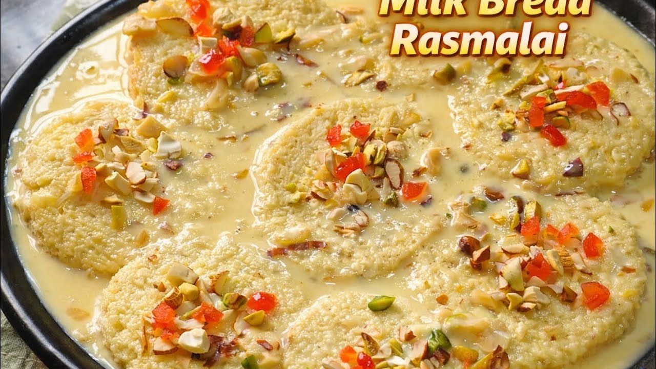 Milk Bread Rasmalai Recipe | Creamy Milk Bread Dessert | Easy Sweet Dish