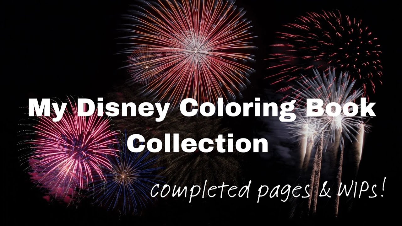 My Disney Coloring Book Collection: Completed Pgs and WIPs #adultcoloring #disneycoloring