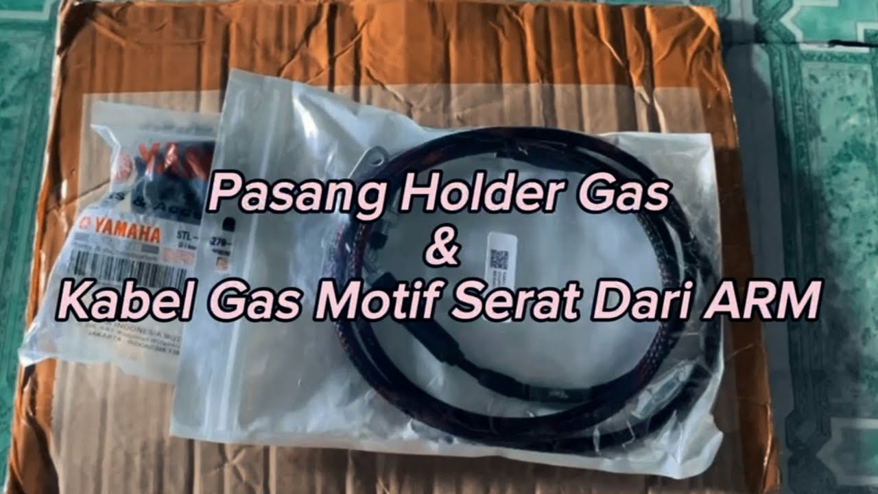 Pasang Kabel Gas Motif Serat ARM di Mio Sporty