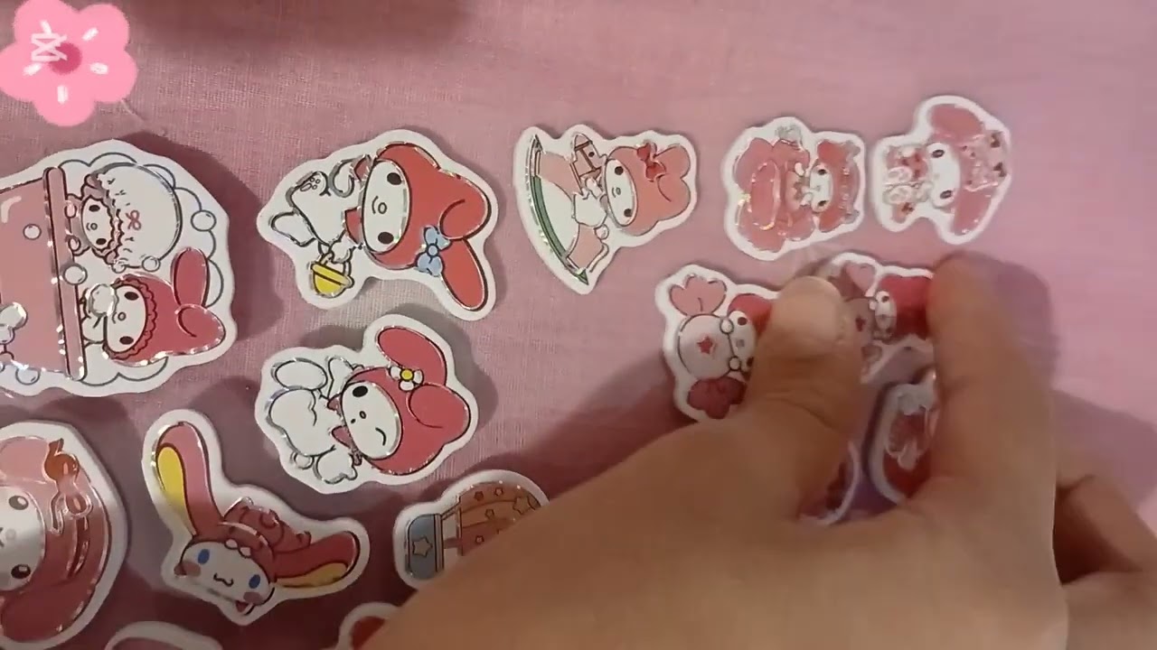DIY phone case with my melody stickers 🩷🎀